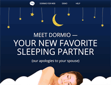 Tablet Screenshot of dormioapp.com